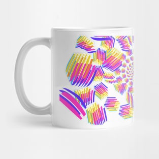 Geometric rainbow color pattern Mug